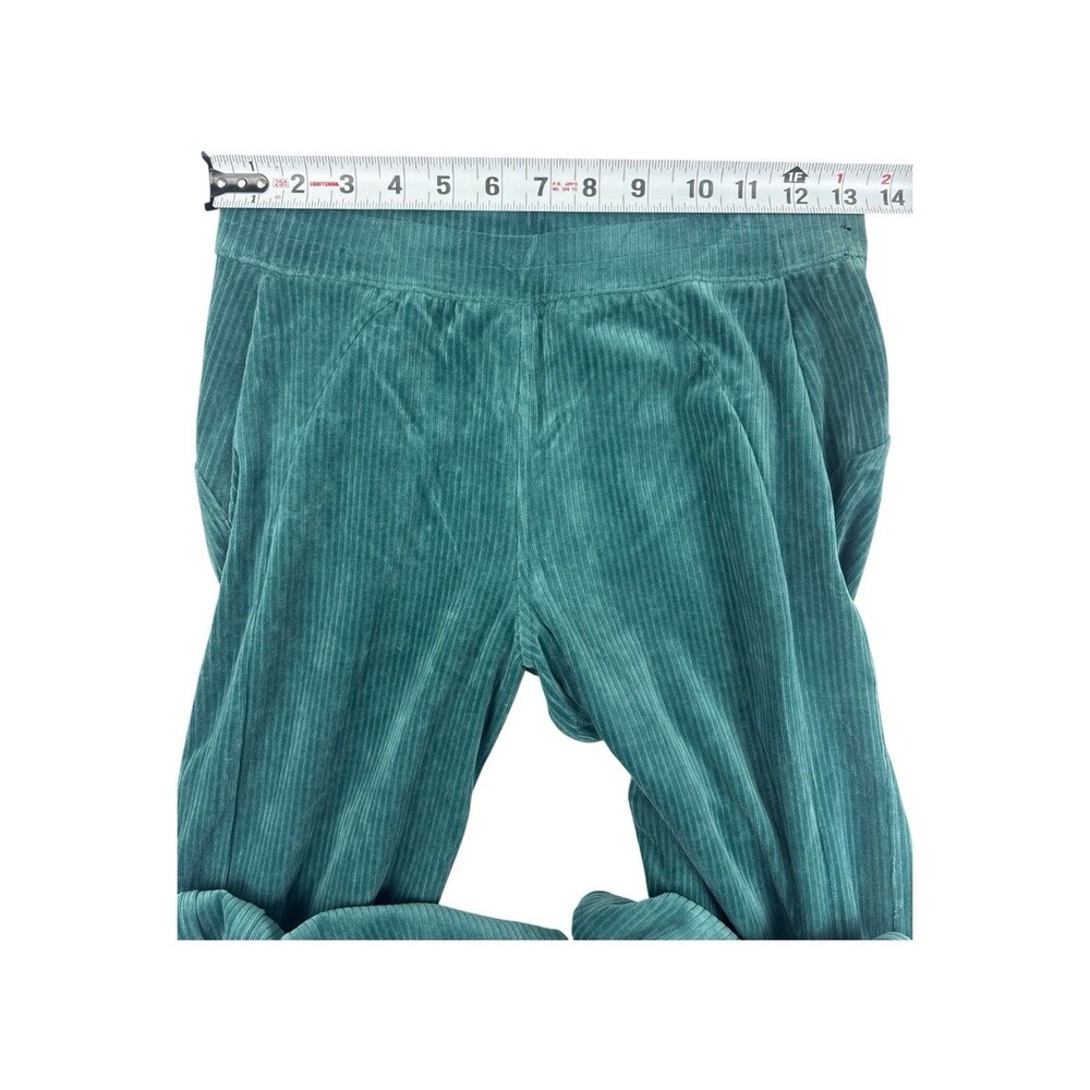 Lululemon Scuba Velvet Cord Wide-Leg Pant Storm Teal Blue Size 2 - Picture 9 of 10